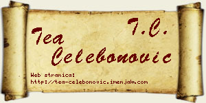 Tea Čelebonović vizit kartica